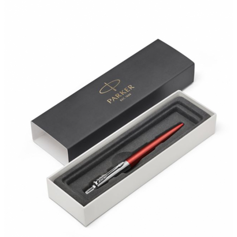 PARKER JOTTER CHELSEA PENNA A SFERA INCHIOSTRO BLU PUNTA MEDIA CONF. REGALO COLORE ORANGE CON PUNTALE CROMATO