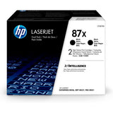HP 87XD TONER NERO PER STAMPANTI LASER HP 18.000 PAG 2 PZ