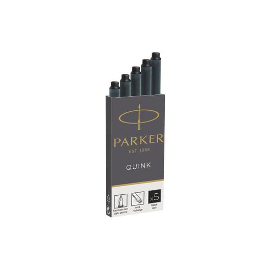 PARKER QUINK CARTUCCE PER PENNA STILOGRAFICA COL. NERO CONF.5
