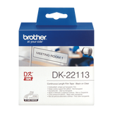 BROTHER DK22113 NASTRO ADESIVO IN PELLICOLA TRASPARENTE STAMPA NERO 62MM X 15.24MT