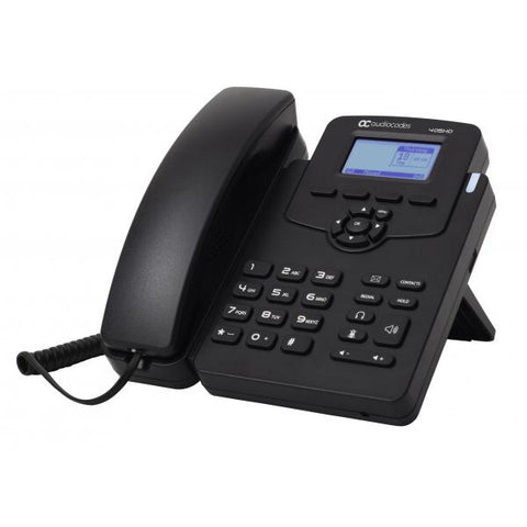 AudioCodes 405HD telefono IP Nero 2 linee LCD (SFB 405HD IP-PHONE POE GBE - BLACK2 ETHERNET 10/100/1000 PORT)
