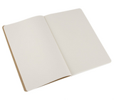 MOLESKINE CAHIER JOURNAL KRAFT BROWN PLAIN QUADERNO 210 X 130 MM 80 FOGLI BIANCHI COL. AVANA CONF 3 Pz.