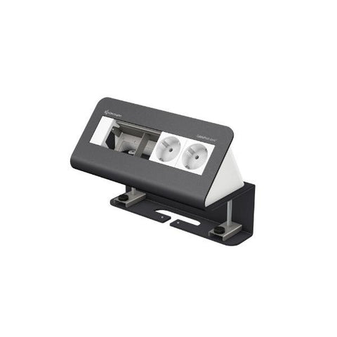 Kindermann 7430000072 Tipo F (Schuko) Grigio, Bianco cassetta di scarico