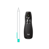 LOGITECH WIRELESS PRESENTER R400 DISPOSITIVO PER PRESENTAZIONI MINIRICEVITORE SENZA FILI DUE BATTERIE AAA