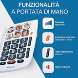 ***ALCATEL TMAX 10 UK WHT BIG BUTTON - Versione UK
