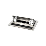 Kindermann 7492000051 Tipo F (Schuko) Acciaio inossidabile, Bianco cassetta di scarico