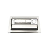 Kindermann 7492000051 Tipo F (Schuko) Acciaio inossidabile, Bianco cassetta di scarico