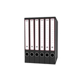 KING MEC GRUPPI KM CLASSIFICATORE AD ALETTE 6 SCOMPARTI FORMATO 345X230X260 MM IN CARTONE COLORE NERO