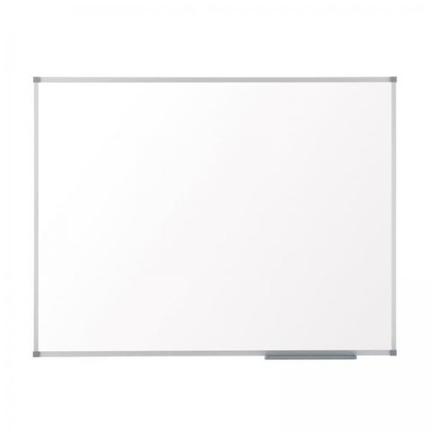 Nobo Lavagna bianca magnetica in acciaio Basic 1500x1000 con bordo basico (Nobo 1905212 Essencec Steel Magnetic Whiteboard 1500 x 1000mm)