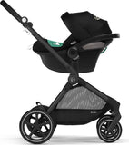 ***Passeggino CYBEX Gold EOS 2 in 1 con seggiolino auto Aton B2 i-Size e adattatore per seggiolino auto, sistema da viaggio, dalla nascita fino a 22 kg (circa 4 anni), Moon Black (Nero)