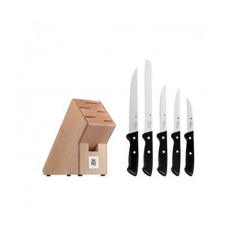 WMF 18.7469.9990 6pezzo(i) Set di coltelli/coltelleria con ceppo posata da cucina e set di coltelli