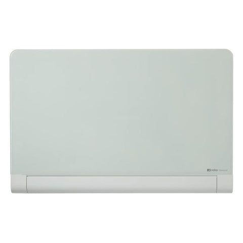 Nobo Lavagna magnetica bianca in vetro Diamond con angoli arrotondati 993x559 (Nobo 1905191 Impression Pro Glass Magnetic Whiteboard 1000x560mm)