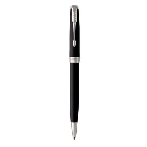 PARKER SONNET MATT BLACK CT PENNA A SFERA PUNTA TONDA 1 mm INCHIOSTRO NERO CONFEZIONE REGALO