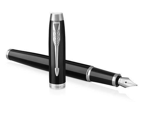 PARKER IM BLACK CT PENNA STILOGRAFICA INCHIOSTRO BLU PUNTA TRIANGOLARE MEDIA CONF REGALO
