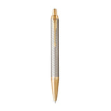 PARKER 1931687 IM PREMIUM PENNA A SFERA PUNTA MEDIA E RICARICA INCHIOSTRO BLU WARM SILVER/GOLD