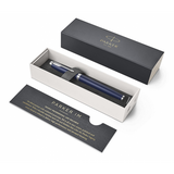 PARKER IM PENNA ROLLER INCHIOSTRO NERO PUNTA FINE EN SCATOLA REGALO COLORE BLU/PLATA 