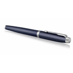 PARKER IM PENNA ROLLER INCHIOSTRO NERO PUNTA FINE IN SCATOLA REGALO COLORE BLU/SILVER