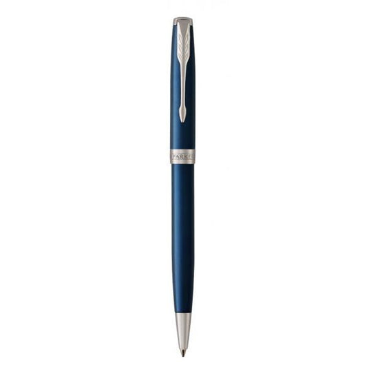 PARKER SONNET BLUE LACQUER PENNA A SFERA PUNTA MEDIA INCHIOSTRO NERO