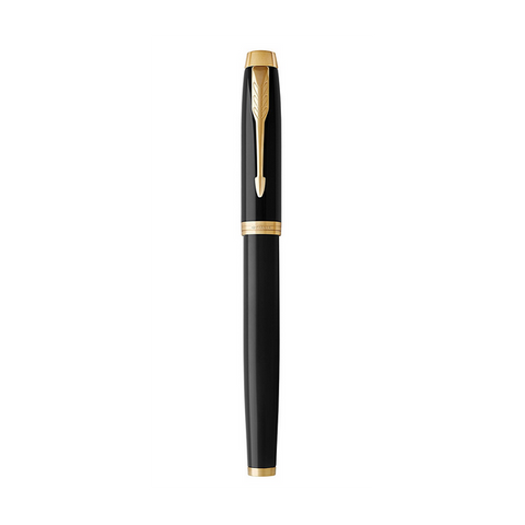 PARKER IM PENNA ROLLER INCHIOSTRO NERO PUNTA FINE IN SCATOLA REGALO COLORE NERO/GOLD