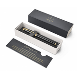 PARKER IM PENNA ROLLER INCHIOSTRO NERO PUNTA FINE IN SCATOLA REGALO COLORE NERO/GOLD