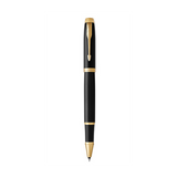 PARKER IM PENNA ROLLER INCHIOSTRO NERO PUNTA FINE IN SCATOLA REGALO COLORE NERO/GOLD