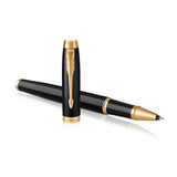 PARKER IM PENNA ROLLER INCHIOSTRO NERO PUNTA FINE IN SCATOLA REGALO COLORE NERO/GOLD