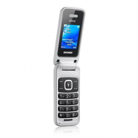 BRONDI FOX 1.77" BLUETOOTH DUAL SIM BIANCO ITALIA SENIOR PHONE BR-10273851