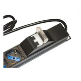 LINK MULTIPRESA ALIMENTAZIONE PER RACK 19" CON 6 PRESE UNIVERSALI TRIPOLARI/SCHUKO MAGNETOTERMICA