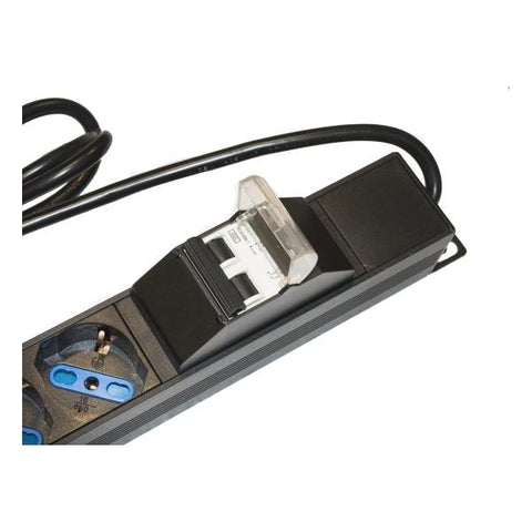 LINK MULTIPRESA ALIMENTAZIONE PER RACK 19" CON 6 PRESE UNIVERSALI TRIPOLARI/SCHUKO MAGNETOTERMICA