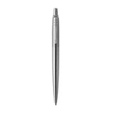 PARKER JOTTER STAINLESS STEEL PENNA A SFERA A SCATTO BLU PUNTA TONDA 1mm RICARICABILE