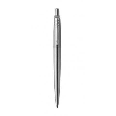 PARKER JOTTER STAINLESS STEEL PENNA A SFERA A SCATTO BLU PUNTA TONDA 1mm RICARICABILE