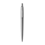 PARKER JOTTER STAINLESS STEEL PENNA A SFERA A SCATTO BLU PUNTA TONDA 1mm RICARICABILE