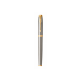 PARKER IM PENNA ROLLER INCHIOSTRO NERO PUNTA FINE IN SCATOLA REGALO COLORE SILVER/GOLD