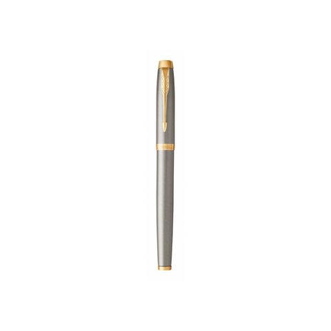 PARKER IM PENNA ROLLER INCHIOSTRO NERO PUNTA FINE IN SCATOLA REGALO COLORE SILVER/GOLD