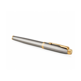 PARKER IM PENNA ROLLER INCHIOSTRO NERO PUNTA FINE IN SCATOLA REGALO COLORE SILVER/GOLD