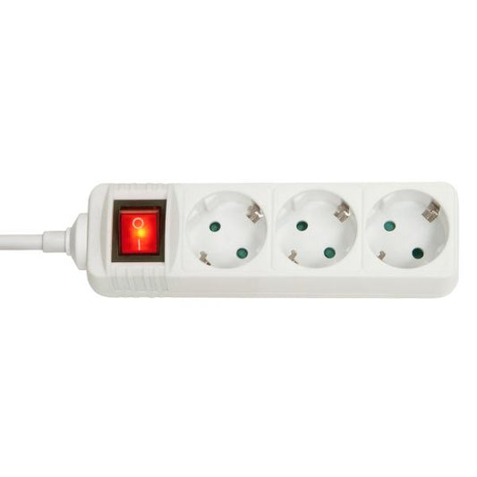 LINDY MULTIPRESA 3 INGRESSI SCHUKO CON INTERRUTTORE BIANCA