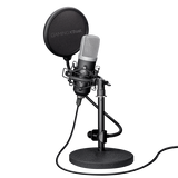 TRUST GXT 252 EMITA STREAMING MICROPHONE MICROFONO PROFESSIONALE DA STUDIO DI REGISTRAZIONE CARIOIDE USB