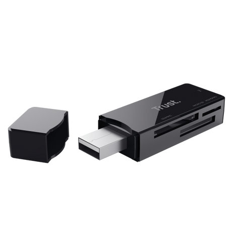 TRUST NANGA LETTORE DI SCHEDE M2 MS MICRO-SD SD USB 3.2 GEN 1 NERO