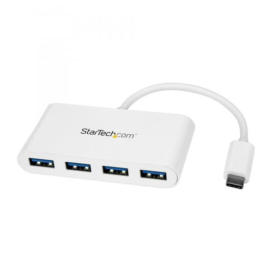 STARTECH HB30C4ABW HUB USB-C 4 PORTE USB-A 3.0 SUPERSPEED ALIMENTAZIONE A BUS DESKTOP BIANCO