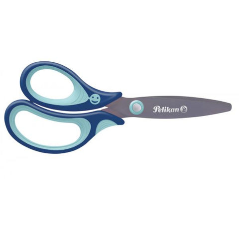 PELIKAN GRIFFIX FORBICI PER MANCINI 14 CM IMPUGNATURA ERGONOMICA PEDAGOGICA BLU
