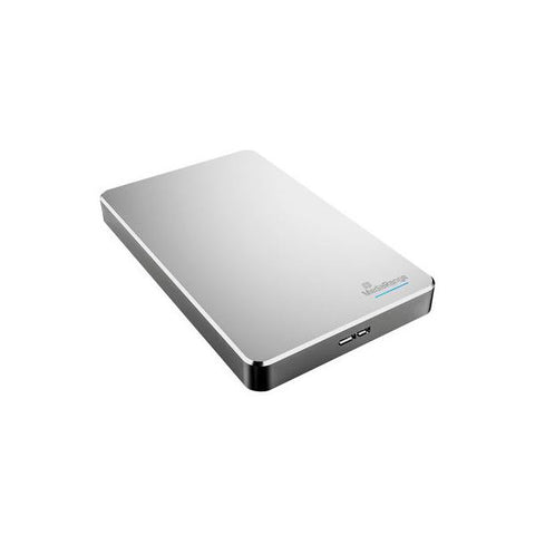 MediaRange USB 3.0 HDD 1TB disco rigido esterno 1000 GB Argento