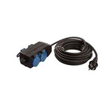 Bachmann 349.044 prolunghe e multiple 10 m 4 presa(e) AC Esterno Nero, Blu