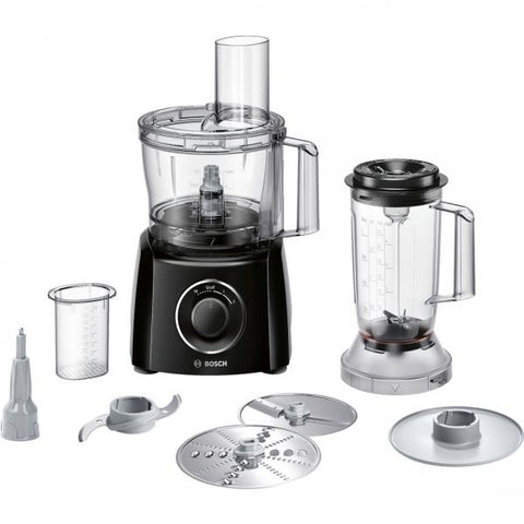 Bosch MCM3201B robot da cucina 2,3 L Nero, Trasparente 800 W