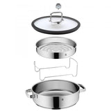WMF Vitalis 17.4301.6040 pentola per cottura a vapore 5 L Acciaio inossidabile