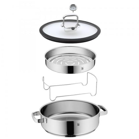 WMF Vitalis 17.4301.6040 pentola per cottura a vapore 5 L Acciaio inossidabile