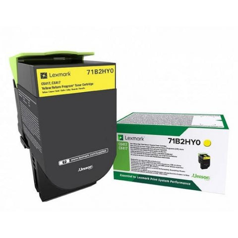 Lexmark 71B2HY0 cartuccia toner Original Giallo 1 pezzo(i) 