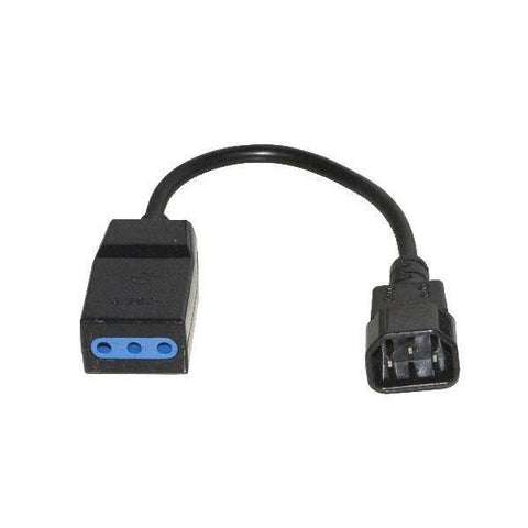 CAVO X UPS IEC C14-10A M/F 0,2MT IEC MASCHIO TRIPOLARE FEMMINA
