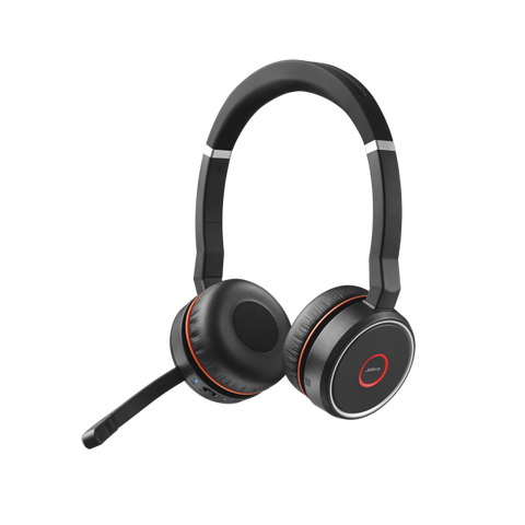 Jabra Evolve 75 UC Stereo Auricolare Con cavo e senza cavo A Padiglione Ufficio Micro-USB Bluetooth Nero