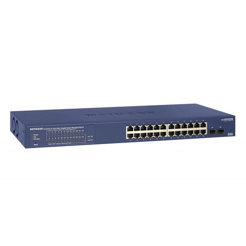Netgear GS724TP Gestito L2/L3/L4 Gigabit Ethernet (10/100/1000) Supporto Power over Ethernet (PoE) 1U Nero, Grigio