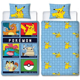 Set di copripiumino Pokémon Multicolore Ala francese 2 Pezzi